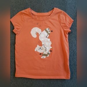 Cat and Jack, 2T girls/non-binary, coral t shirt